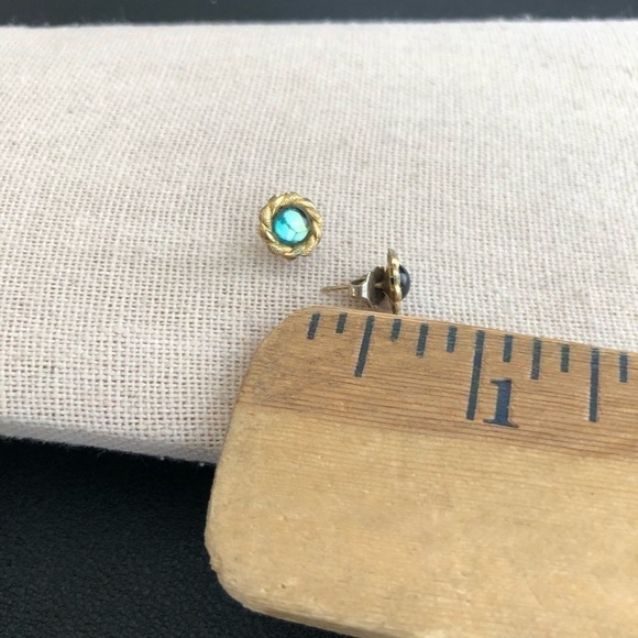 Vintage Small Studs Pierced Earrings - Picture 2 of 2